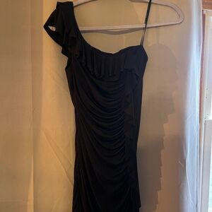 Black off the shoulder dress